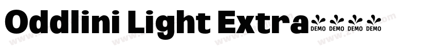 Oddlini Light Extra字体转换